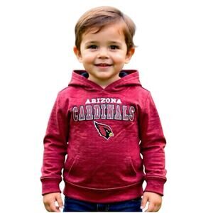 NFL Toddler Cardinal Arizona Cardinals Prime Pullover Authentic Hoodie Size 3T